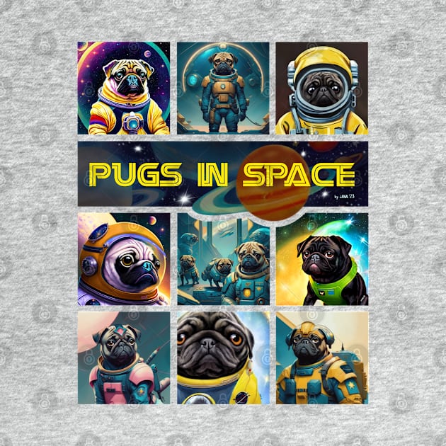 Pugs in Space- version 2 by FivePugs